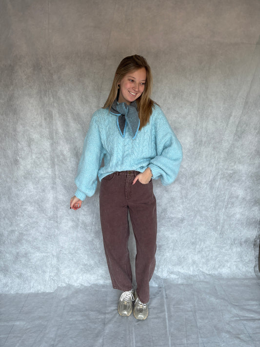 Ester sjaaltje - grijs/blauw