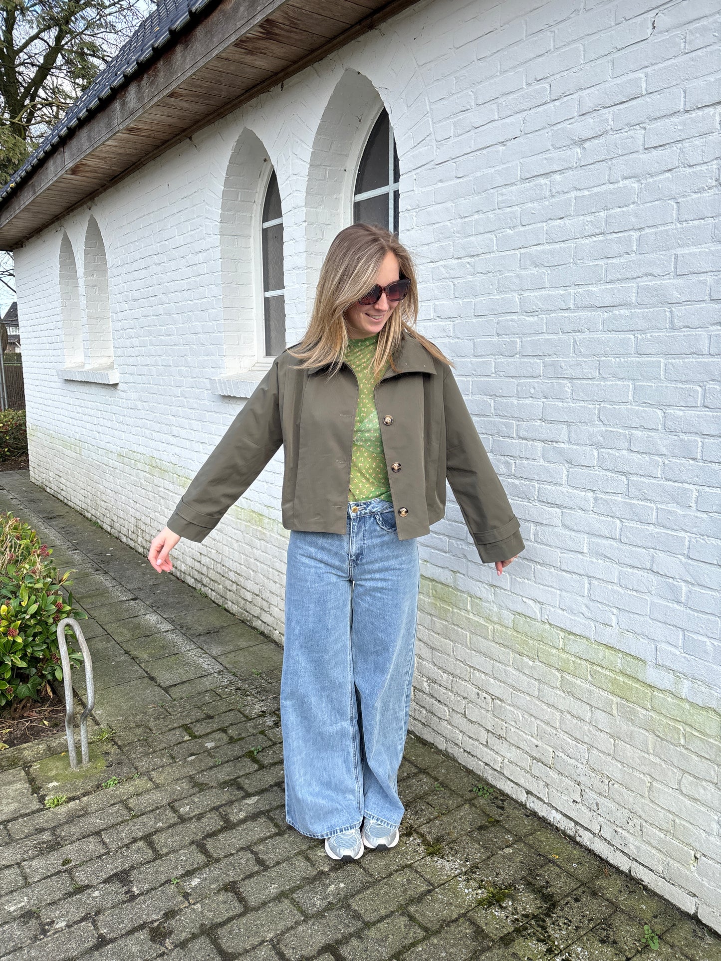 Kami trenchcoat - kaki