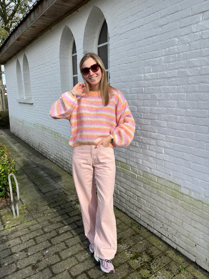 Mel trui - oranje/roze