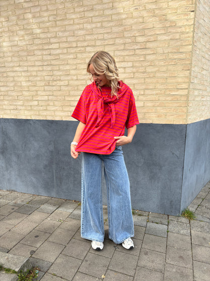 Nova glitter sjaaltje - oranje/roze