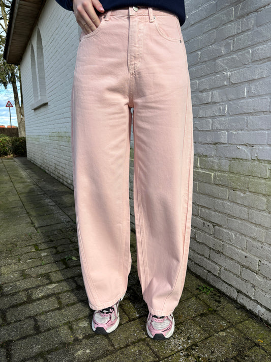 Wide leg jeans - roze
