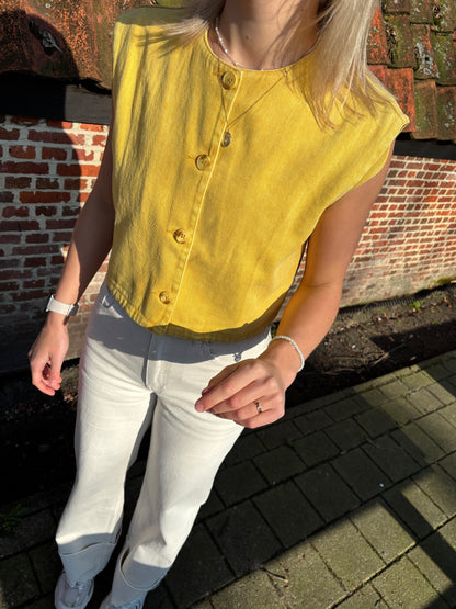 Pollie top - geel