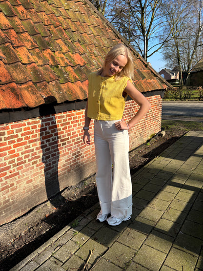 Pollie top - geel