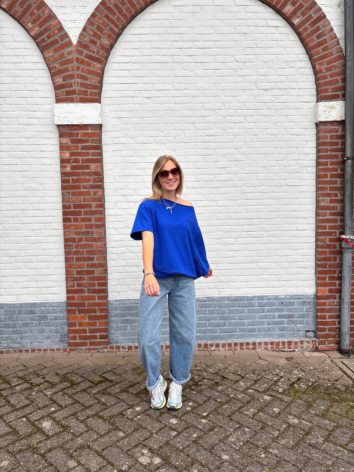 Flo T-shirt - kobalt