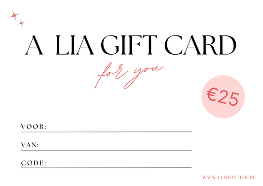 Lia boetiek - giftcard